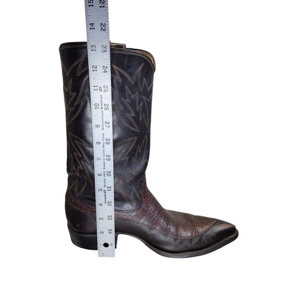 Justin‎ Vintage Exotic Caribou Cowboy Boots Women\'s Size 7D main image 11